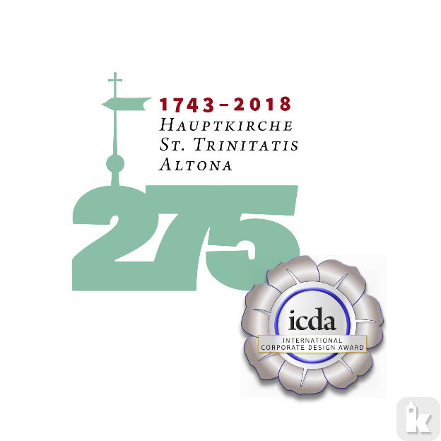 Jubiläumssignet 275 Jahre Hauptkirche St. Trinitatis Altona mit Kreativpreis ausgezeichnet